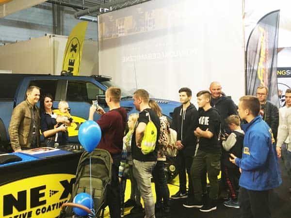 Ben Collins on the PAXCON Stand - Warsaw Motor Show