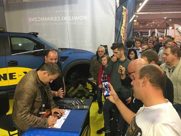 Ben Collins on the PAXCON Stand - Warsaw Motor Show